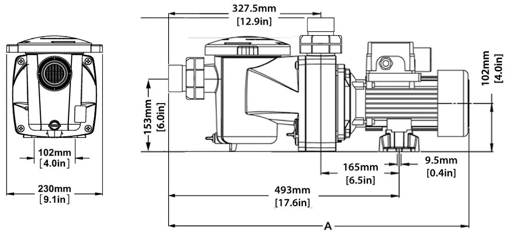 Bazénové čerpadlo 6 m³/hod PENTAIR FREEFLO 1/2 HP