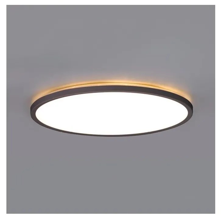 Kobi LED kúpeľňové stropné svietidlo NIVERA LED/12W/230V IP54 pr. 22,5 cm čierne KB0547