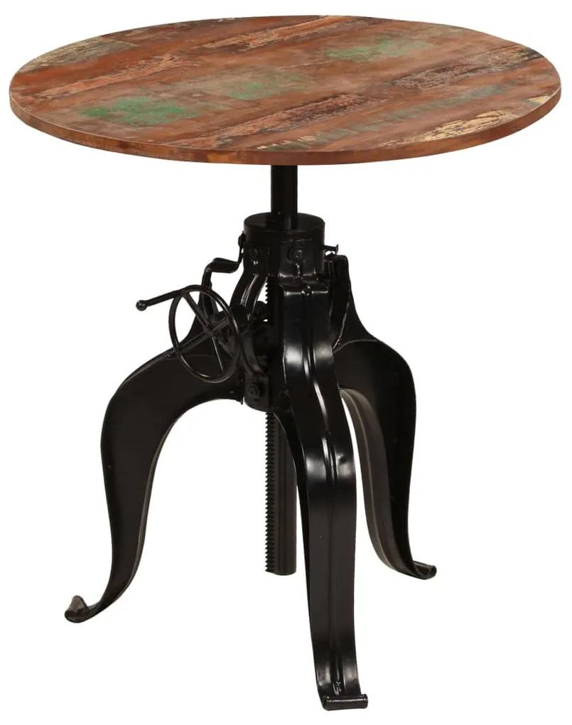 vidaXL Barový stôl, masívne recyklované drevo 75x(76-110) cm