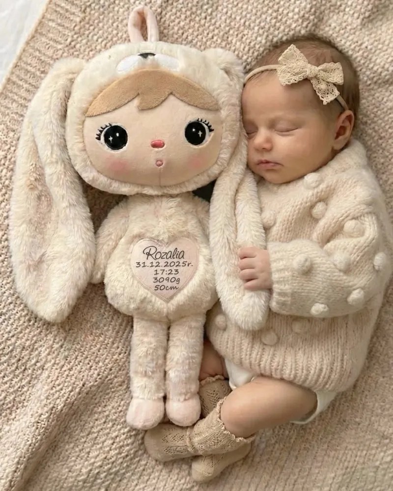 Mojkáčik - Bábika zajačik béžová 50 cm