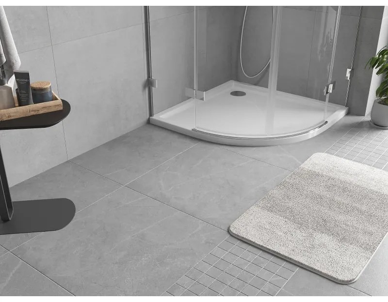 Mexen Flow, štvrťkruhová sprchová vanička slim 100 x 100 cm, biela lesklá, 46Q101010