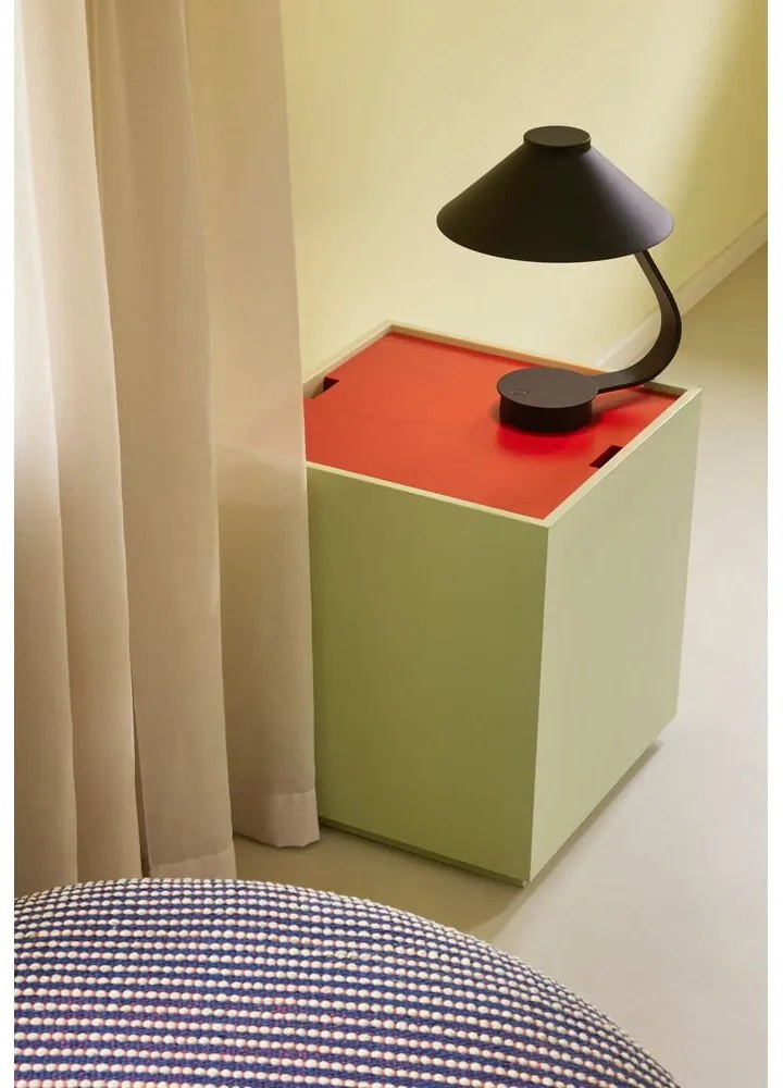 Čierna LED stmievateľná stolová lampa (výška 31 cm) Muri – Hübsch