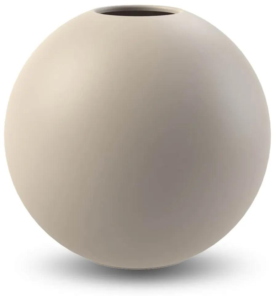 COOEE Design Guľatá váza Ball Sand 20cm