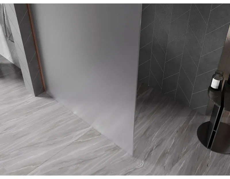 Mexen, Mexen Kioto-X sprchová stena 120 x 200 cm, 10 mm matná, brúsená meď - 800-120-101-65-30-X