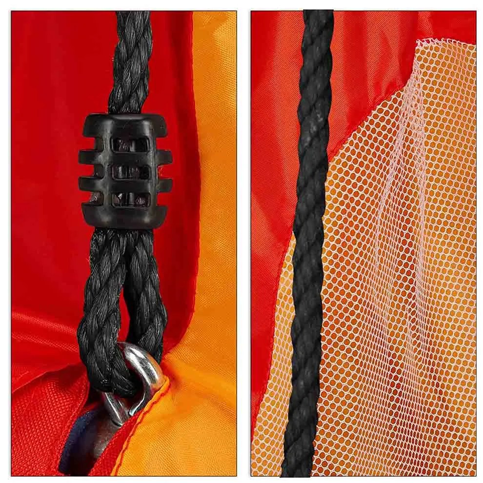 Hojdací kruh bocianie hniezdo, so stanom, 110 cm, červený