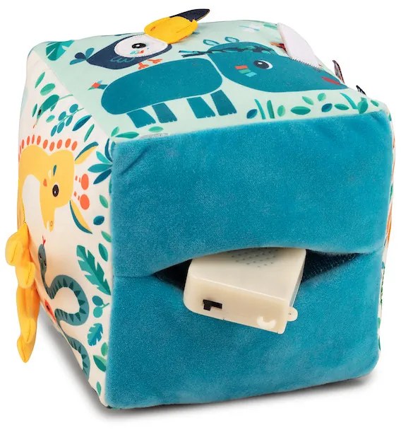 Lilliputiens - textilná kocka s aktivitami - džungľa