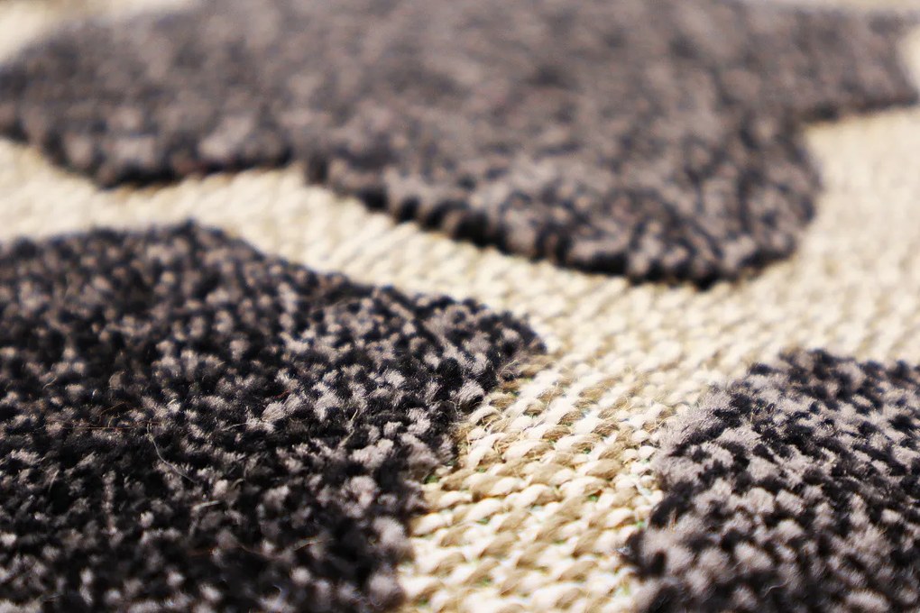 Berfin Dywany, Kusový koberec Lagos 1052 Dark Grey (Silver), 140x190, šedá, chodba / predsieň