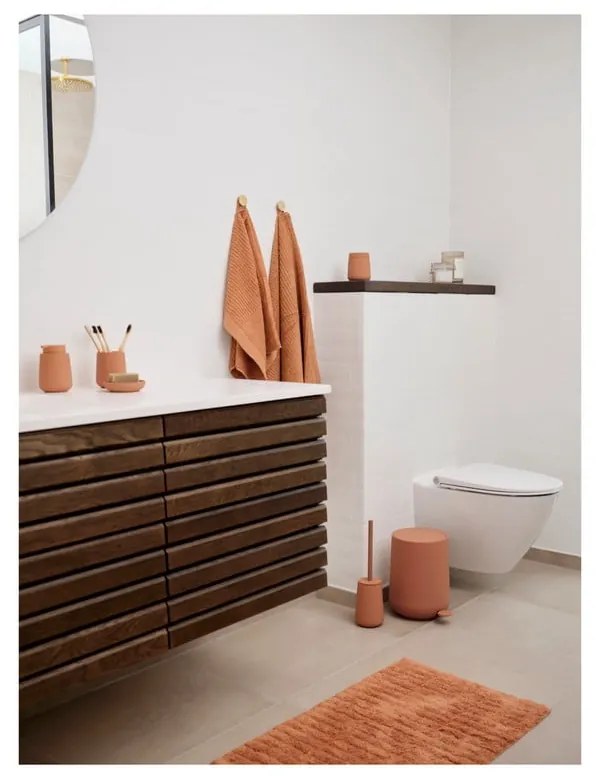 Oranžová porcelánová nádobka na mydlo Nova One – Zone