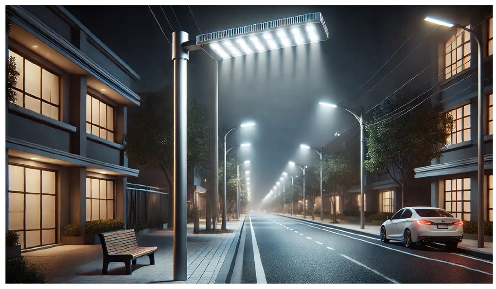 Germina LED pouličná lampa / lampáš HERMETIC 30W sivá 3000lm 5000K