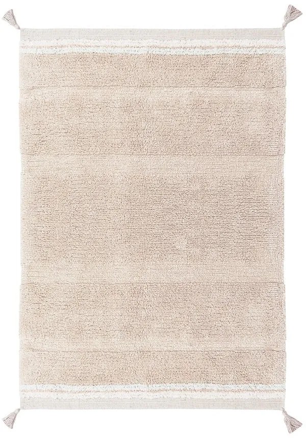 Svetloružový prateľný ručne tkaný bavlnený koberec 90x130 cm Bloom Rose – Lorena Canals