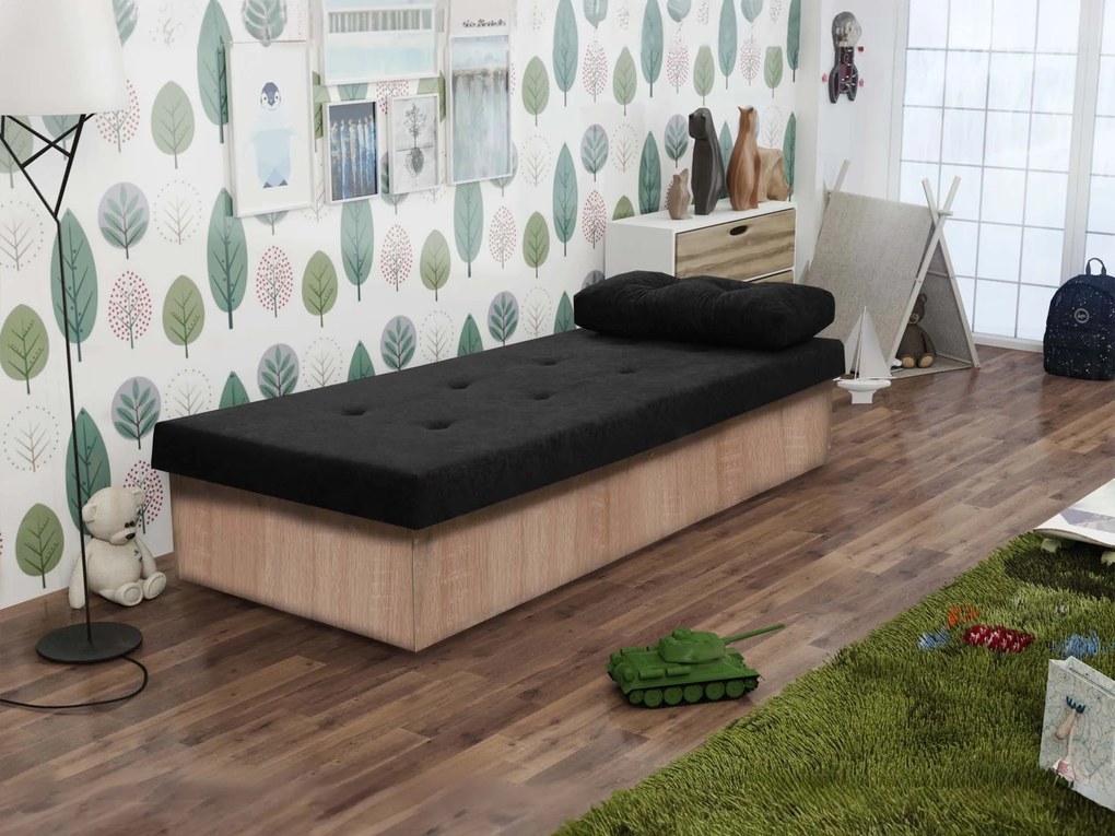 Váľanda s úložným priestorom Emily 80x190 - dub sonoma