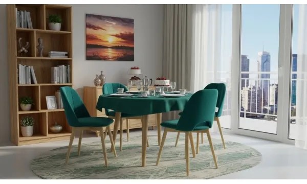 Jedálenská stolička THEO tyrkysová