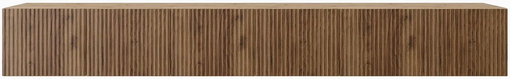 Frézovaný TV stolík NOE 300 cm - dub artisan/dub catania