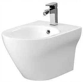Cersanit Larga Oval, závesný bidet CleanOn, biela, K120-006