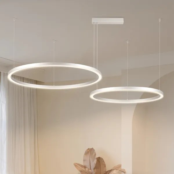 Brilagi - LED stmievateľný luster na lanku PORTOFINO LED/98W/230V strieborná + DO