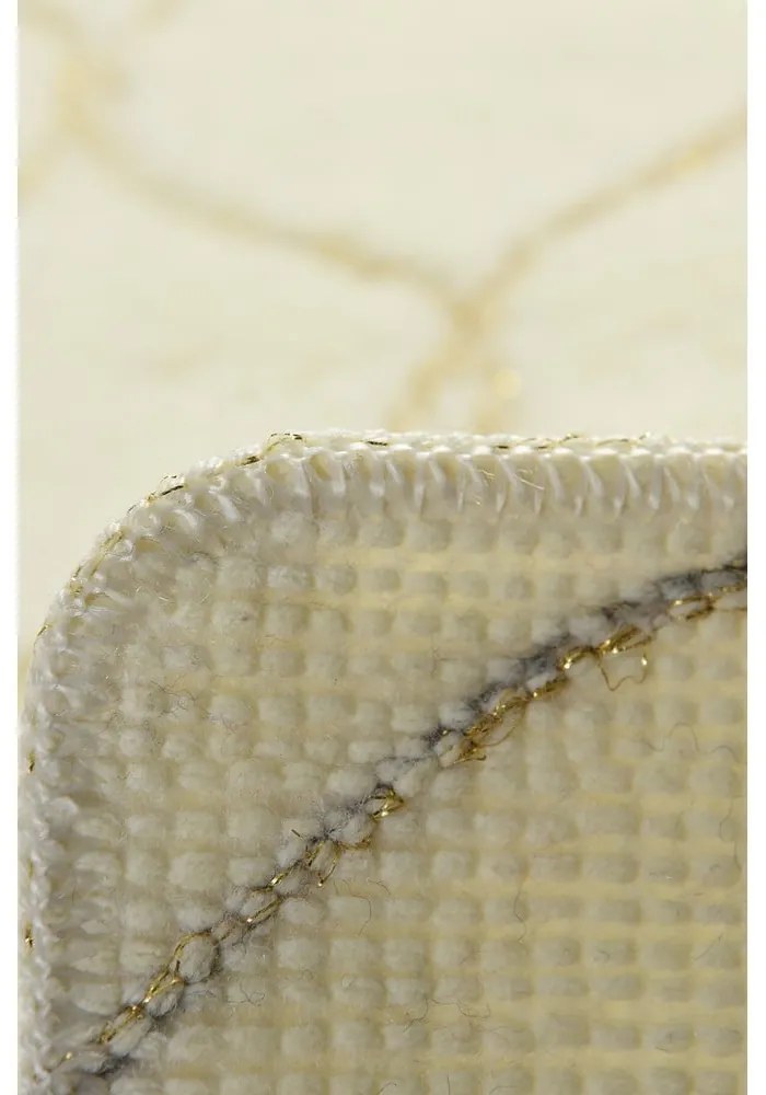 Súprava 2 béžových obdĺžnikových kúpeľňových predložiek Foutastic Wave