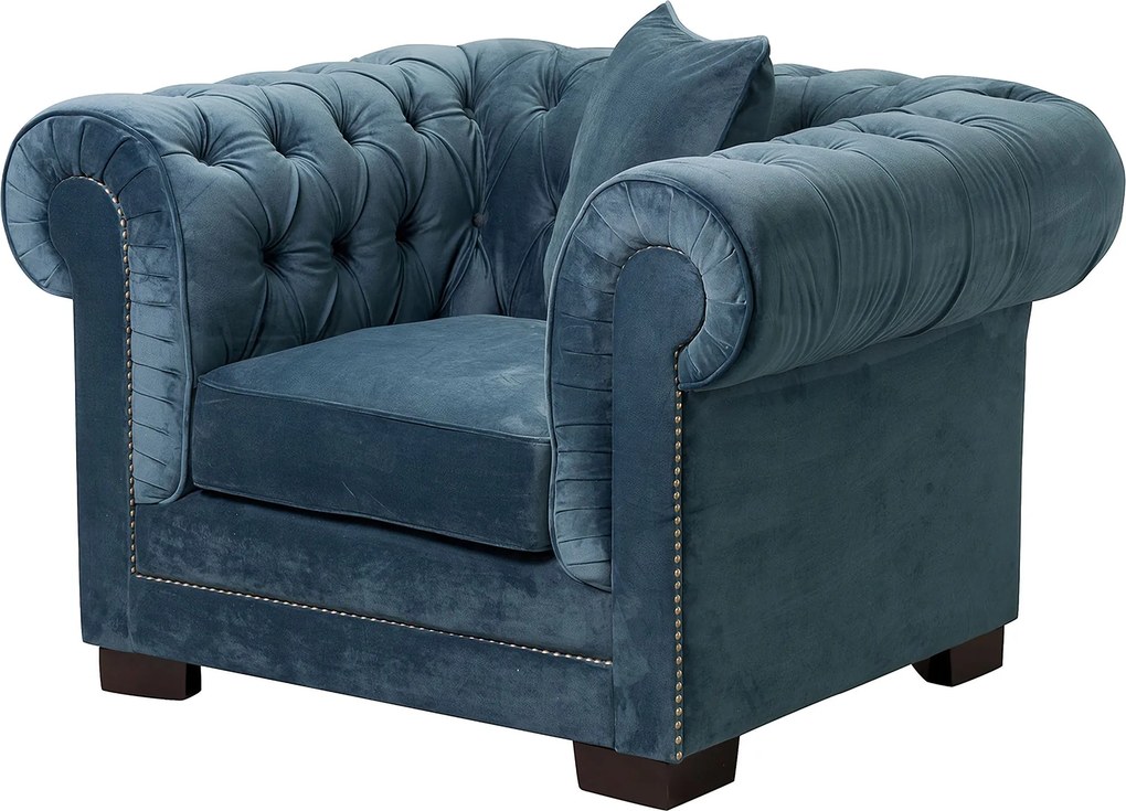 Kreslo Chesterfield Classic Velvet Midnight 118 x 96 x 77 cm