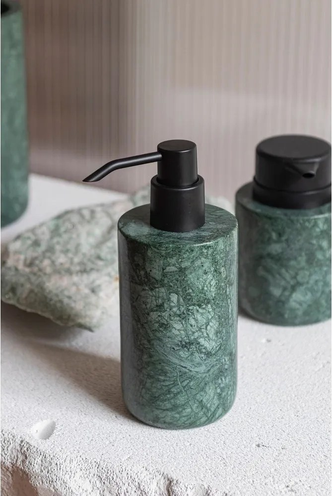 Tmavozelený mramorový dávkovač mydla 200 ml Marble – Mette Ditmer Denmark