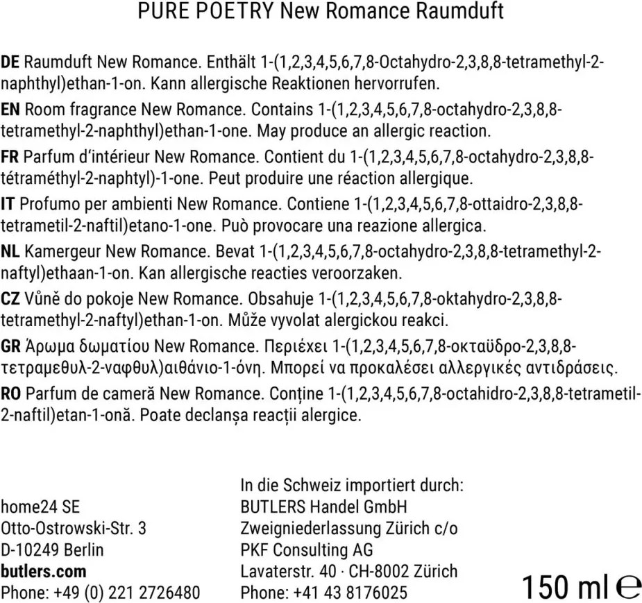 PURE POETRY Vôňa do bytu New Romance 150 ml