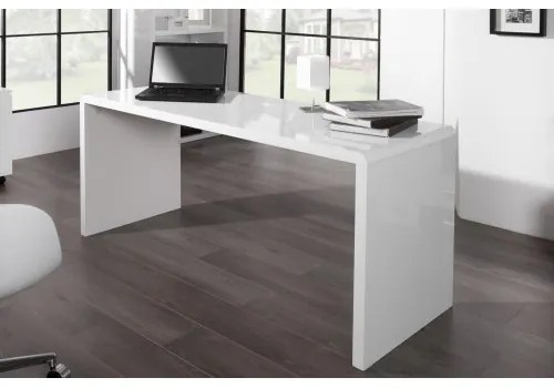 PC - stolík 36025 160x60cm Biely vysoký lesk  - Komfort-nábytok