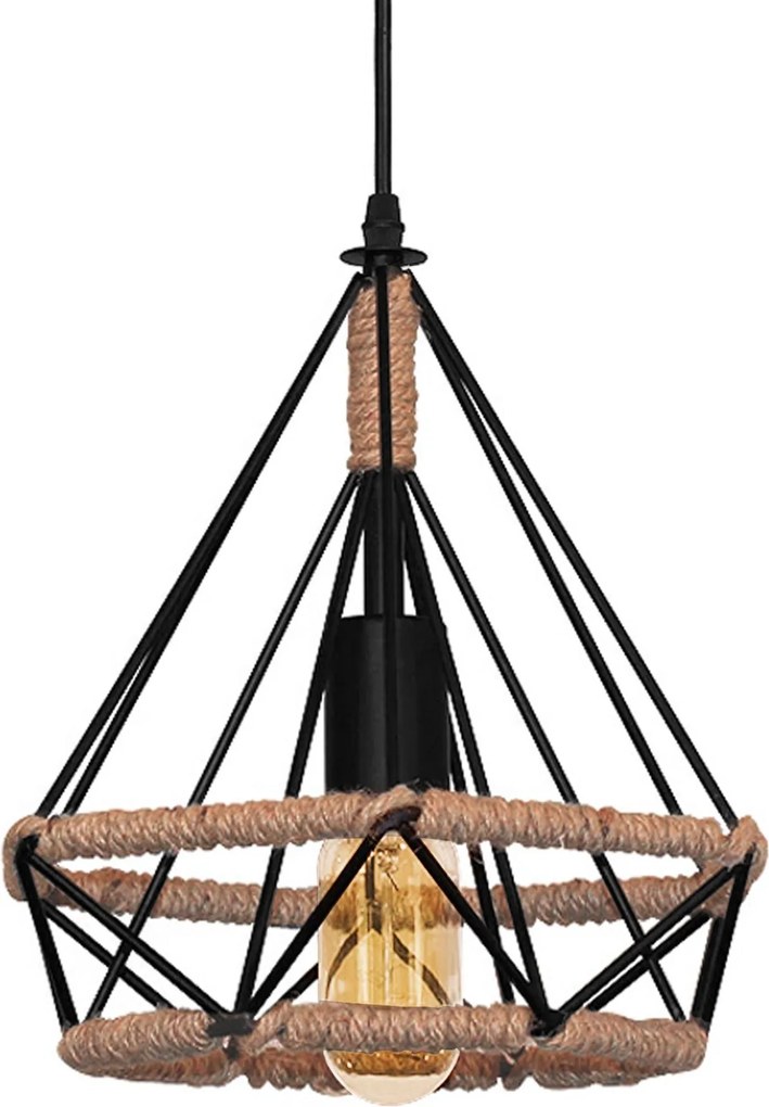 Stropné svietidlo Triangle Loft čierne