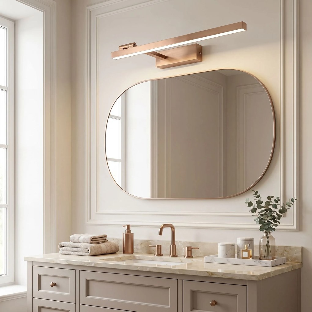 Toolight Toolight, LED nástenné svietidlo, 60cm, 12W, 4000K, 1500lm, SWE038-1W, medená matná, OSW-20138
