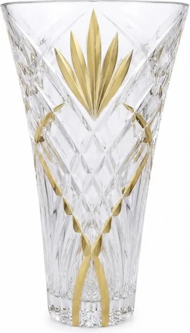 KRIŠTÁĽOVÁ VÁZA PRESTIGE MELODIA GOLD FAN 300MM