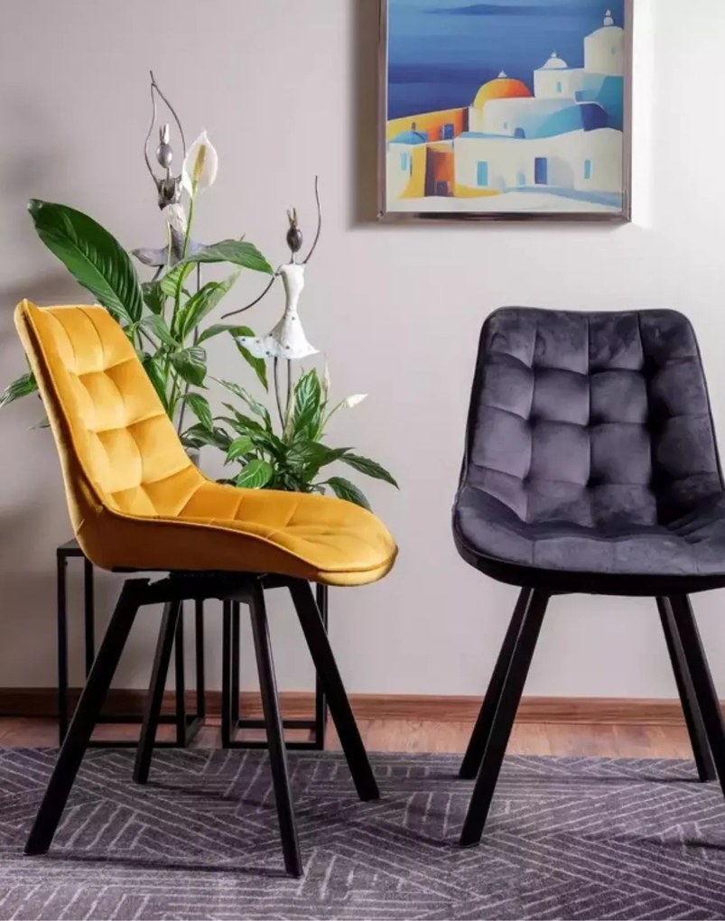 Stolička Monti Velvet curry