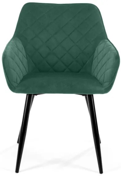 Set dvoch jedálenských stoličiek SJ.082 fľaškovo zelené