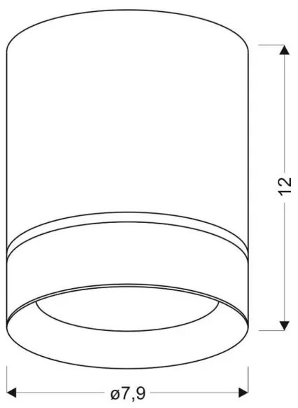 Bodové svietidlo TUBA 1xGU10/15W/230V biela