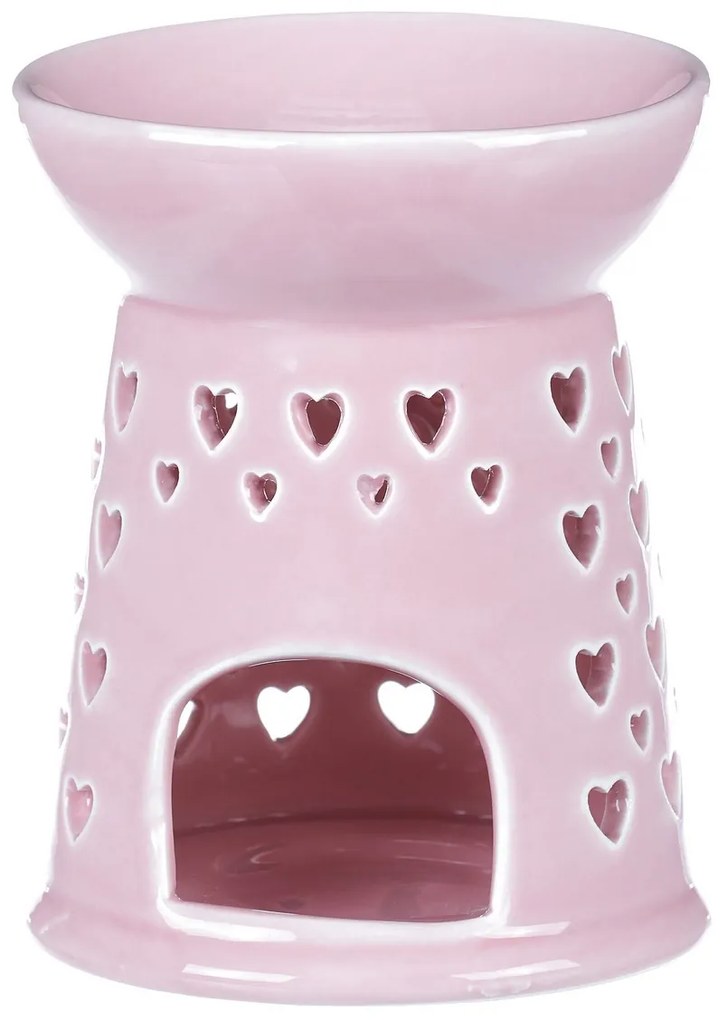 Porcelánová arómalampa Pink, 11 x 11 x 14 cm
