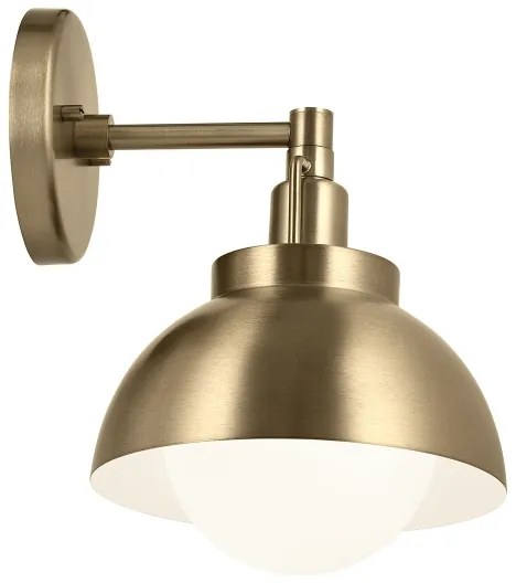 Kichler KL-NIVA-1W-1P-CPZ - Nástenná lampa NIVA 1xE27/40W/230V mosadz