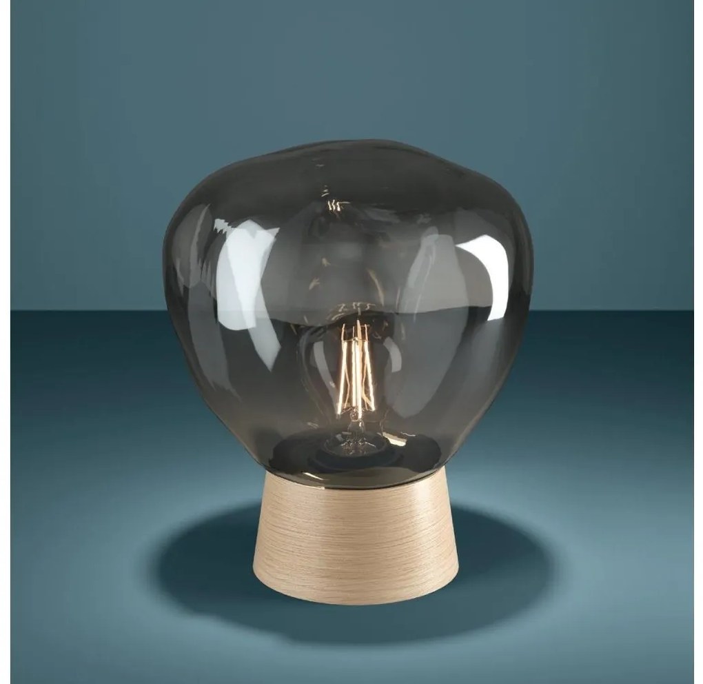 Eglo 390321 - Stolná lampa MAGACELA 1xE27/40W/230V dymová