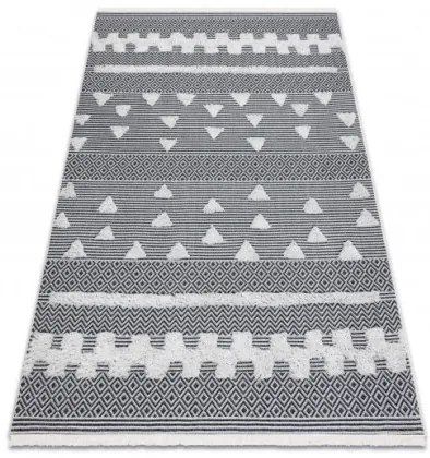 Koberec EKO SIZAL MOROC geometrický 22321 - krém / sivý