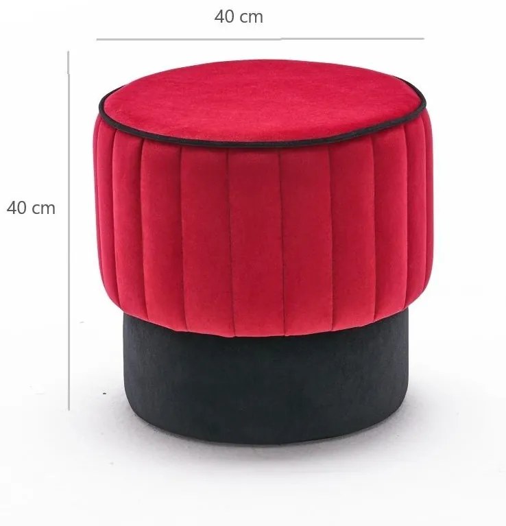 Taburetka Dolphie (červená + čierna). Akcia -16%. Vlastná spoľahlivá doprava až k Vám domov. 1107255