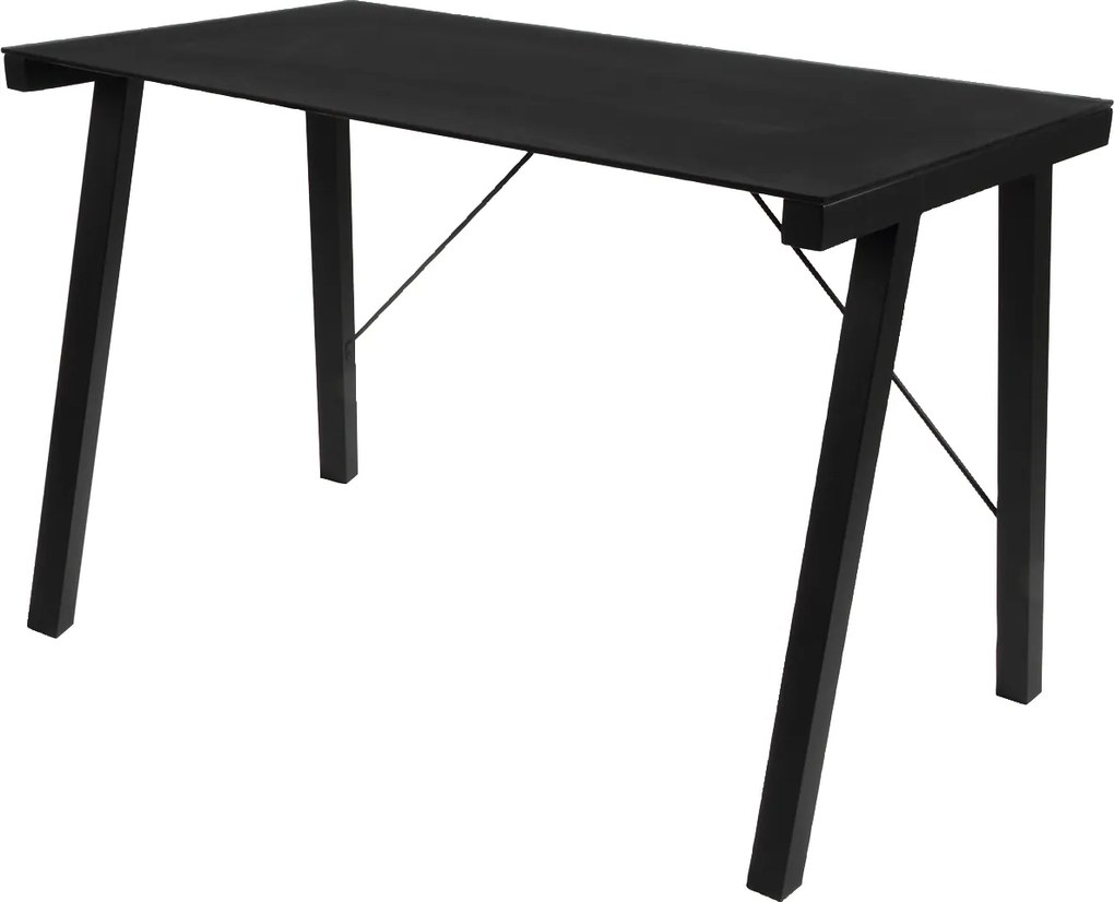 Bighome - Písací stôl UNA 115x8 cm, čierna