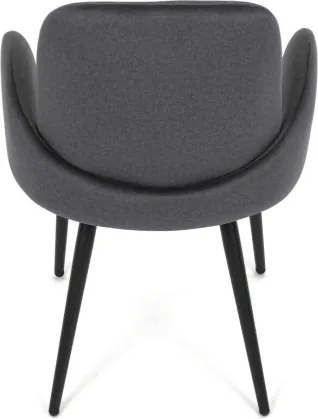 Jedálenská stolička zamatová, sivá DCL-X7129 GREY2