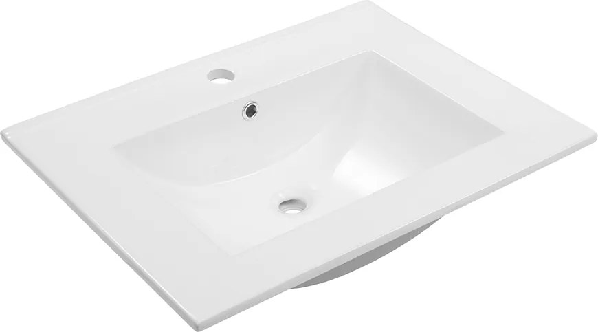 Comodo Kúpeľňová skrinka s keramickým umývadlom Amanda W 60, biela