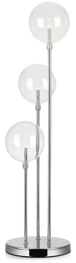 Svietnik v striebornej farbe Markslöjd Mäster Trio, výška 60 cm