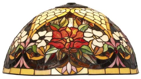 Vitrážové tienidlo na lampu Tiffany kolekcia LILY Ø40