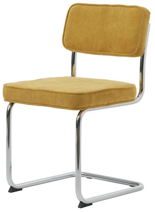 Dizajnová konzolová stolička Denise žltá