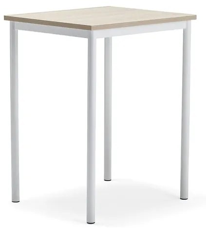 Stôl BORÅS PLUS, 700x600x900 mm, laminát - jaseň, biela