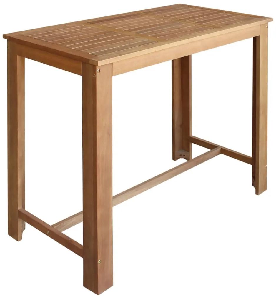 vidaXL Barový stôl, 120x60x105 cm, masívne akáciové drevo