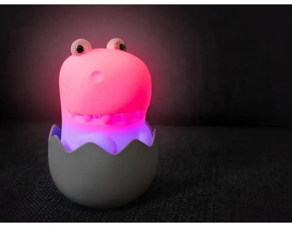 MegaLight - LED RGB Stmievateľná nabíjacia detská dotyková lampa DIGGY DINO LED/5V
