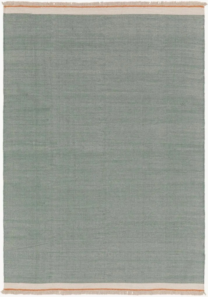 Ručne tkaný vlnený koberec's krátkym vlasom Karla