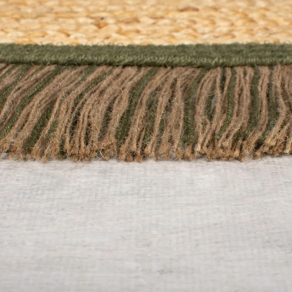 Okrúhly koberec v prírodnej farbe ø 180 cm Kahana – Flair Rugs