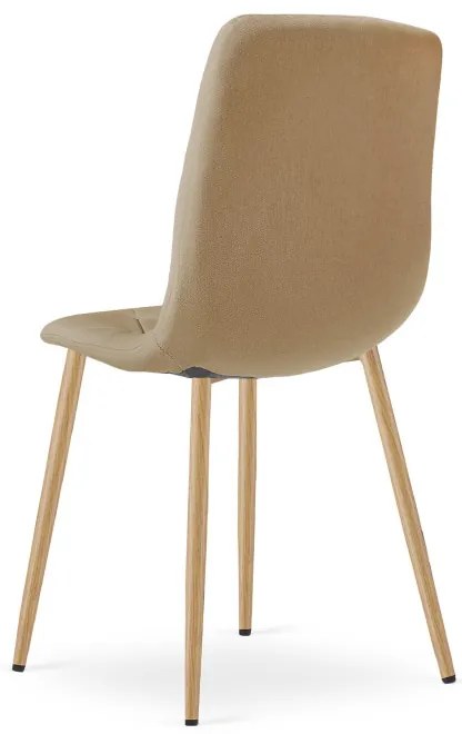 Set štyroch jedálenských stoličiek LIBRA hnedé / hnedé nohy (4 ks)