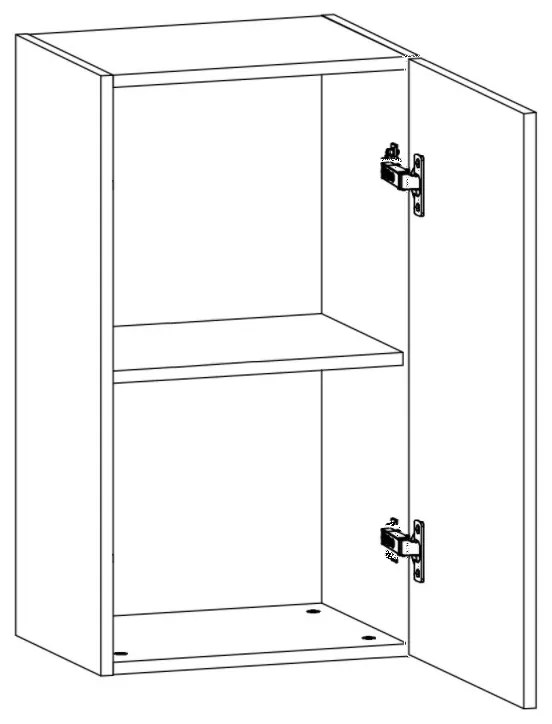 Levro horní skřínka 40cm - pravá G40-P