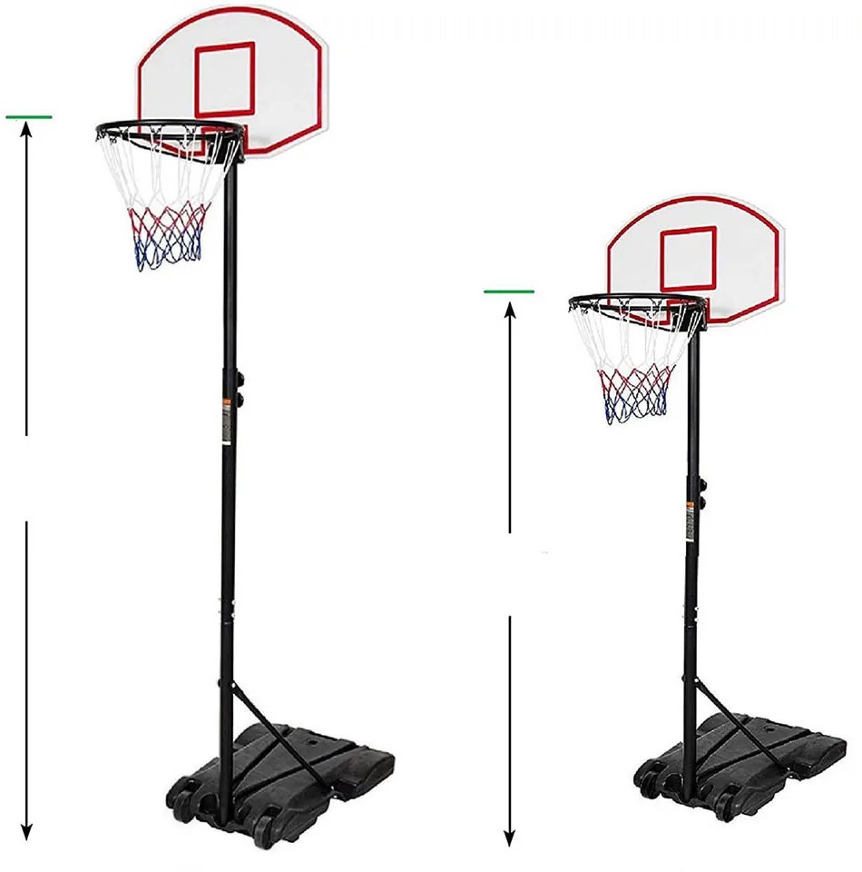 Mobilný basketbalový kôš s nastaviteľnou výškou