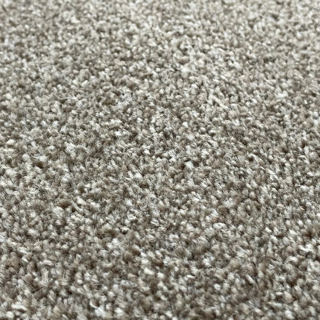 Kusový koberec Messina hnedá štvorec, 200x200, hnedá, obývacia izba, Vopi